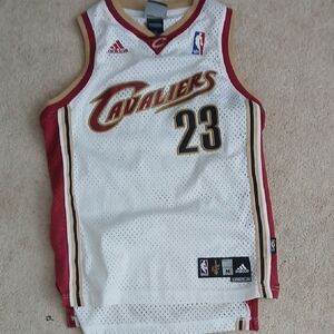 Adidas Cavaliers White and Red Jersey